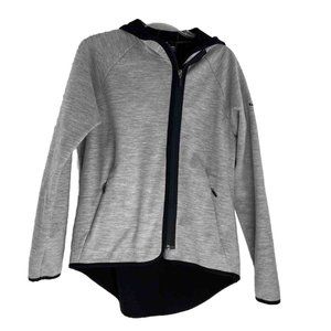 KATMANDU Coat Jacket Fully Lined HOOD Women’s US 10 NZ 12 Wool Blend Gray